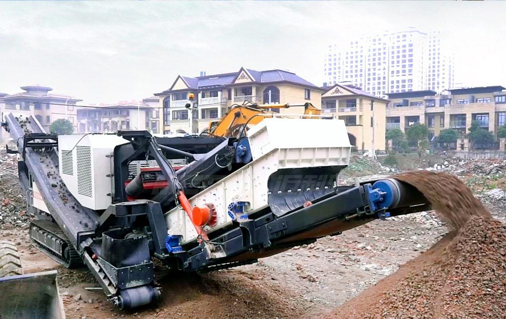 浙江建筑垃圾破碎筛分现场